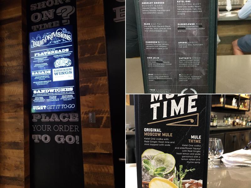 Liquid Provisions Menu