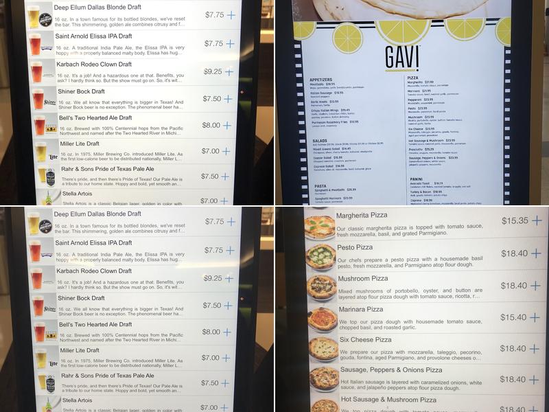 Gavi Menu
