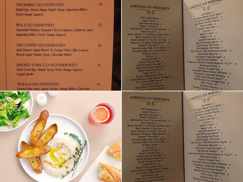 Broken Barrel — Carmel Menu