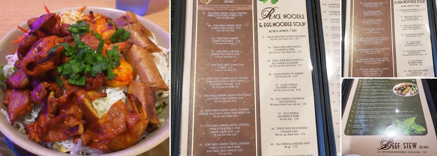 Pho Van 2 Menu