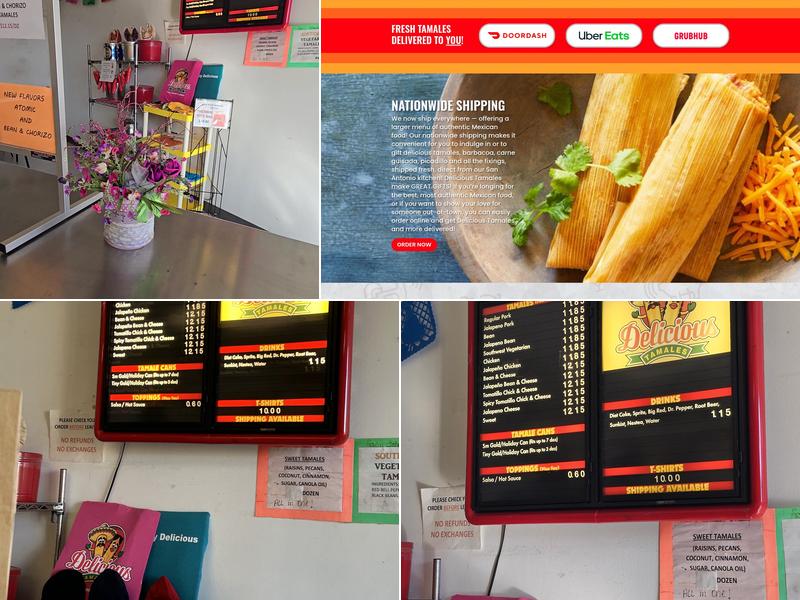 Delicious Tamales Menu