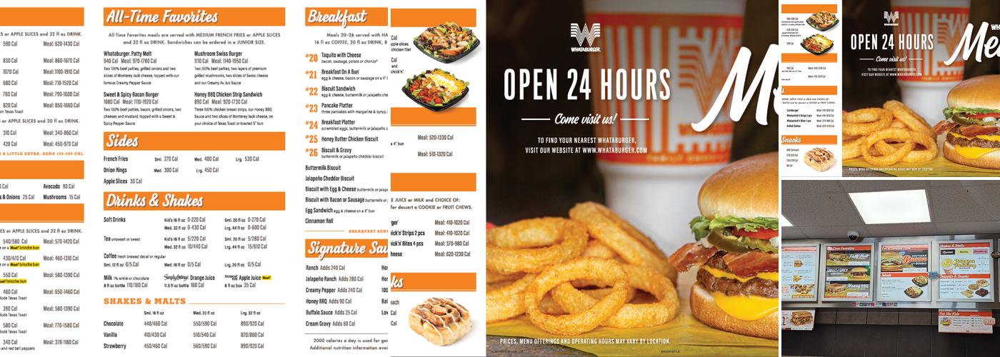 Whataburger Menu