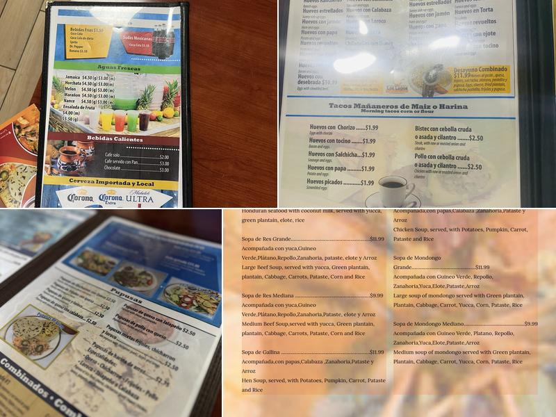 Los Lagos Menu