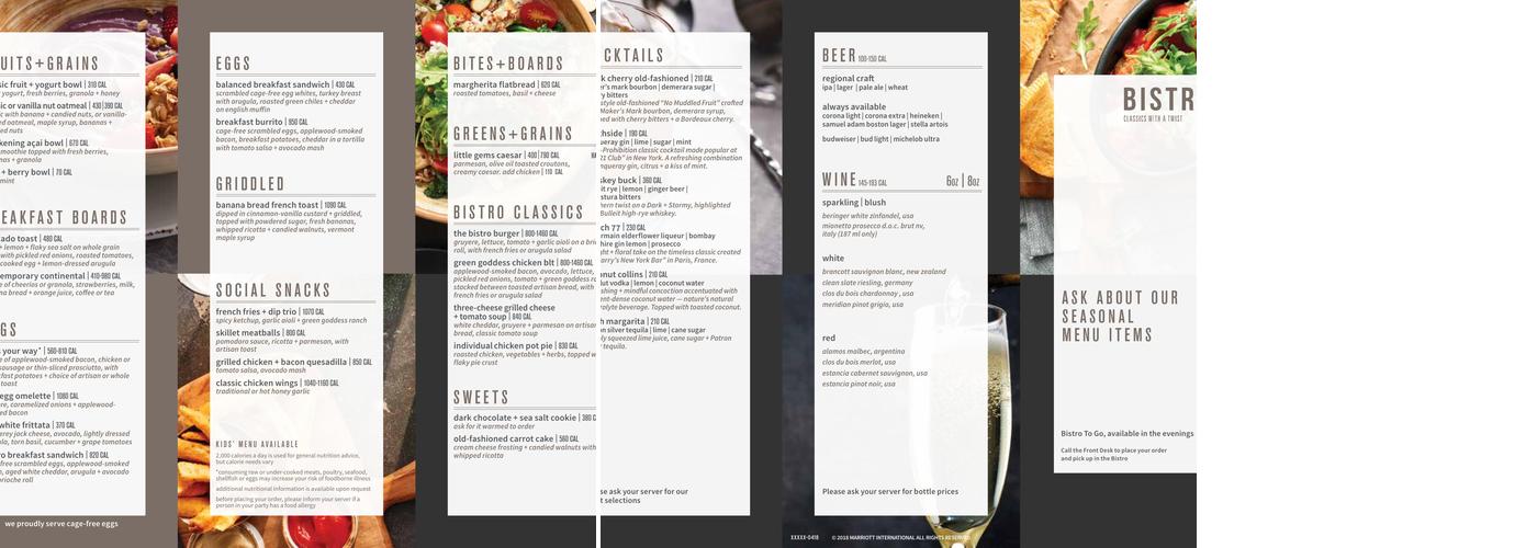 The Bistro - Eat. Drink. Connect.® Menu