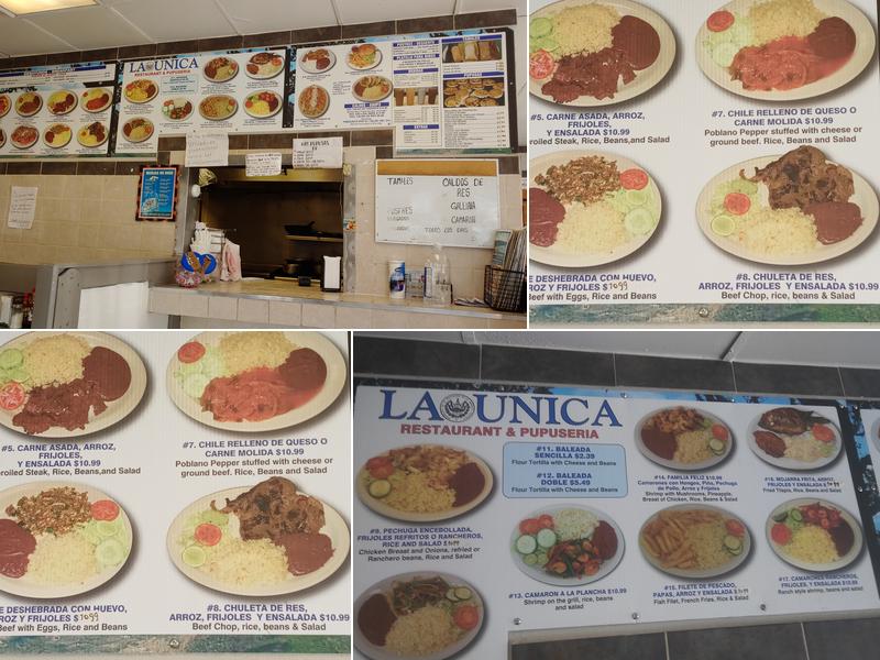 La Unica Restaurante & Pupuseria Menu