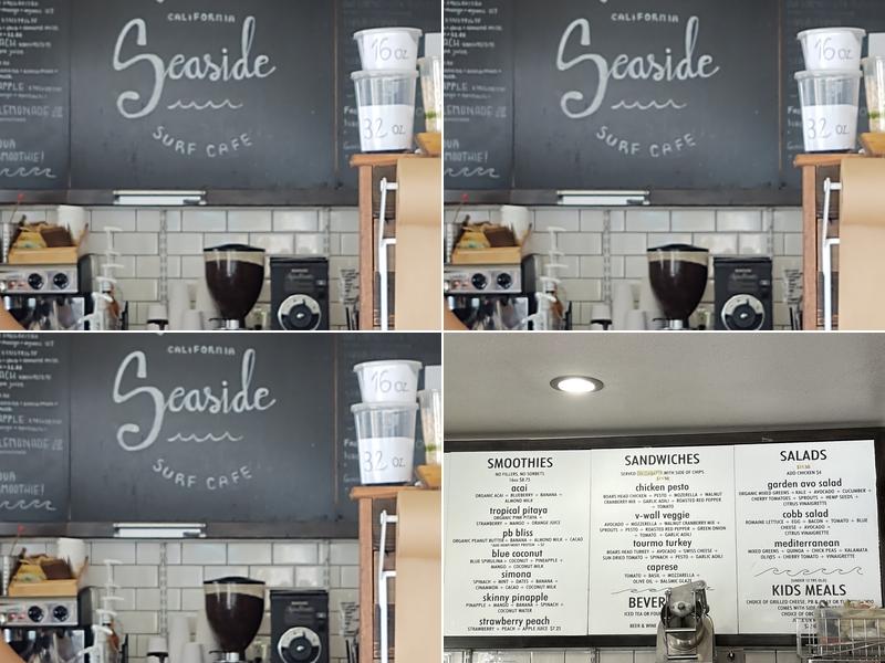 Seaside Surf Cafe Menu