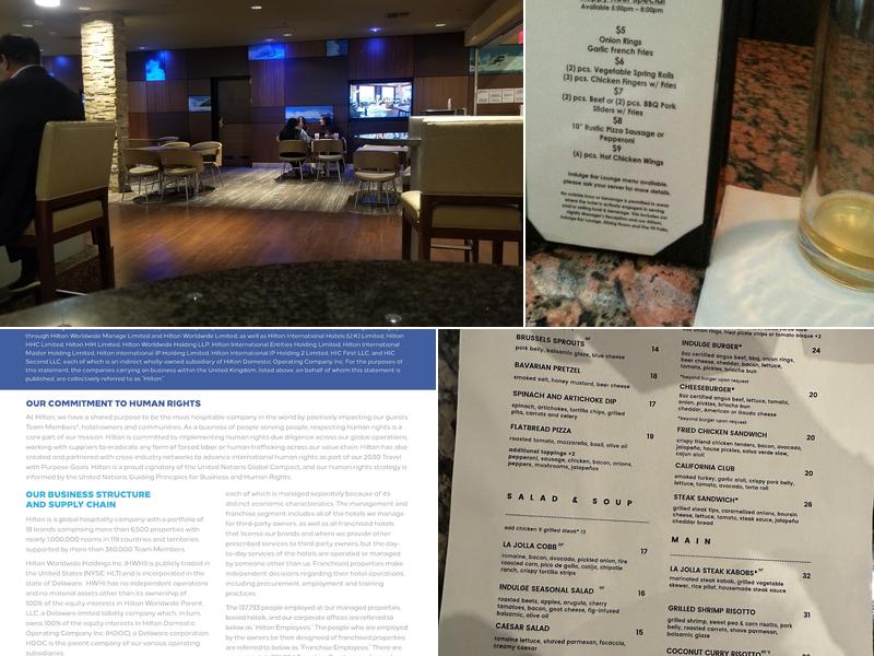 Indulge Restaurant and Bar Menu