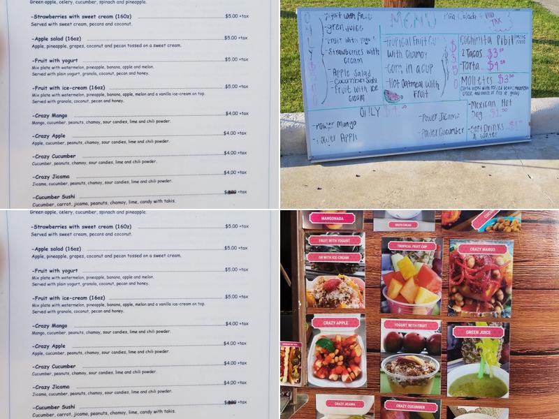 Yogy Fruity Menu