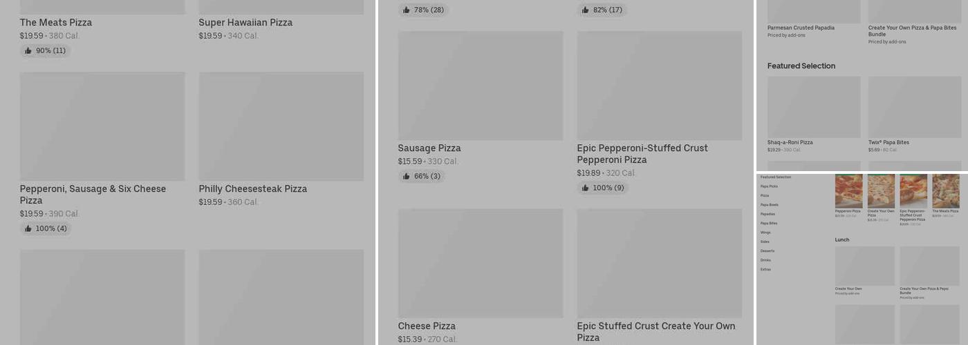 Gordon's Menu
