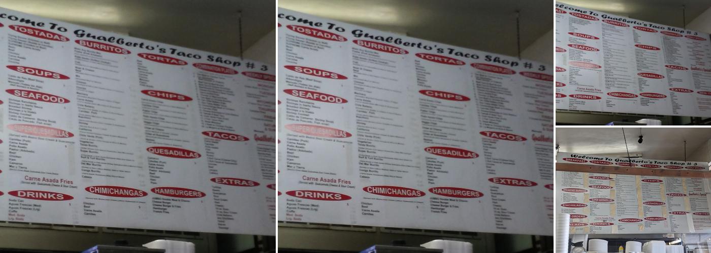 Gualberto's Taco Shop Menu