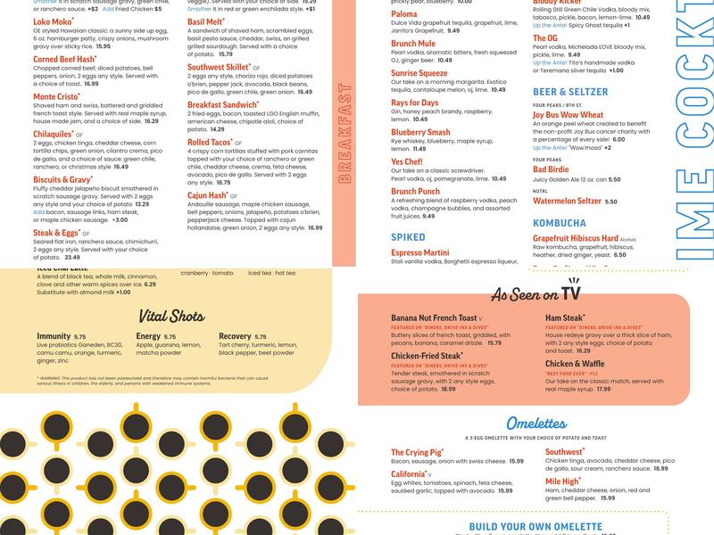 Over Easy Menu