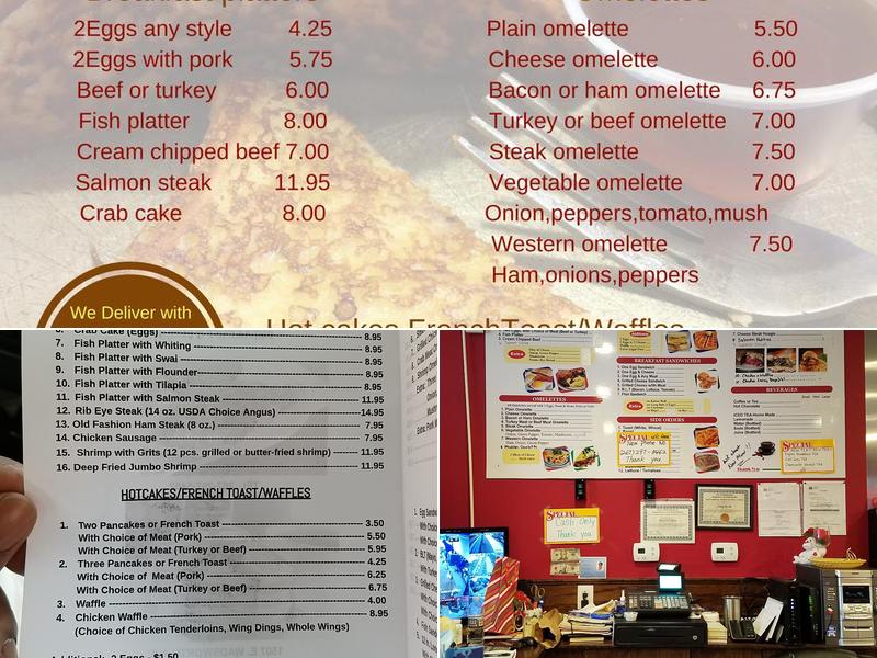 June's kitchen Menu