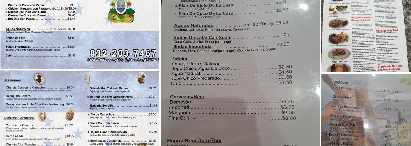 Baleadas Express Menu