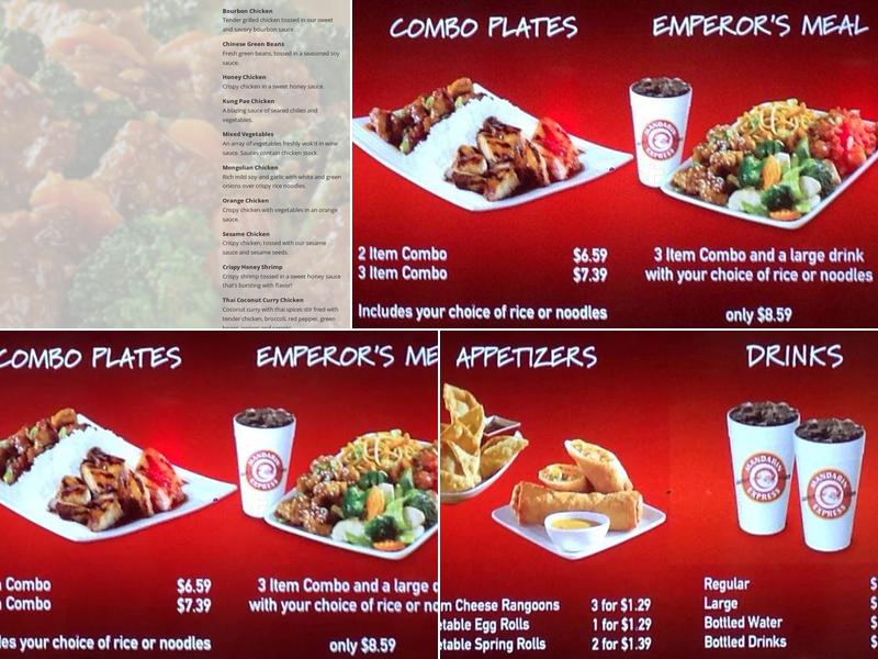 Pei Wei Asian Express Menu