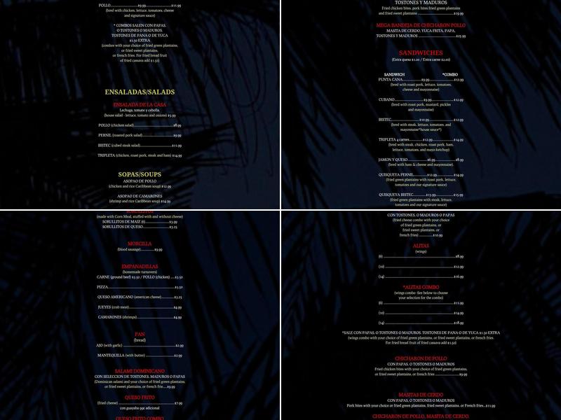 Latin House Grill Jax Menu