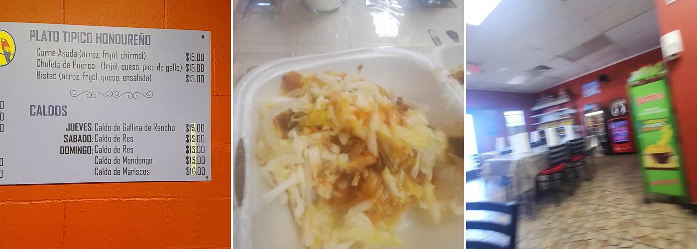 Las Dos Hermanas Menu