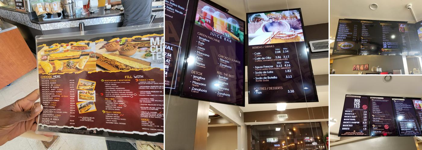 Machetes Menu