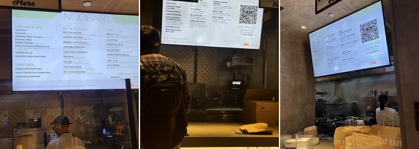 Noobar Menu