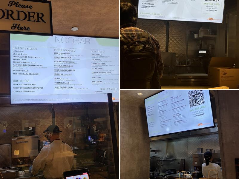 Noobar Menu