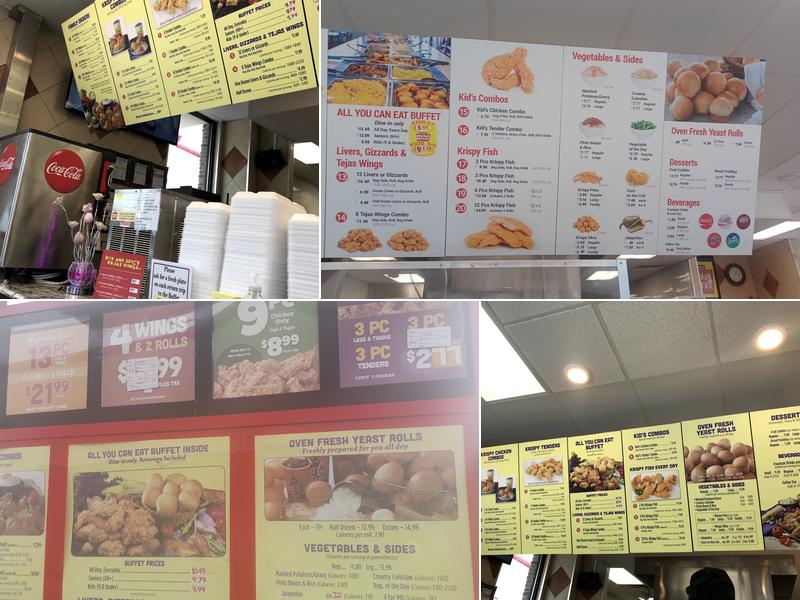 Hartz Chicken Buffet Menu