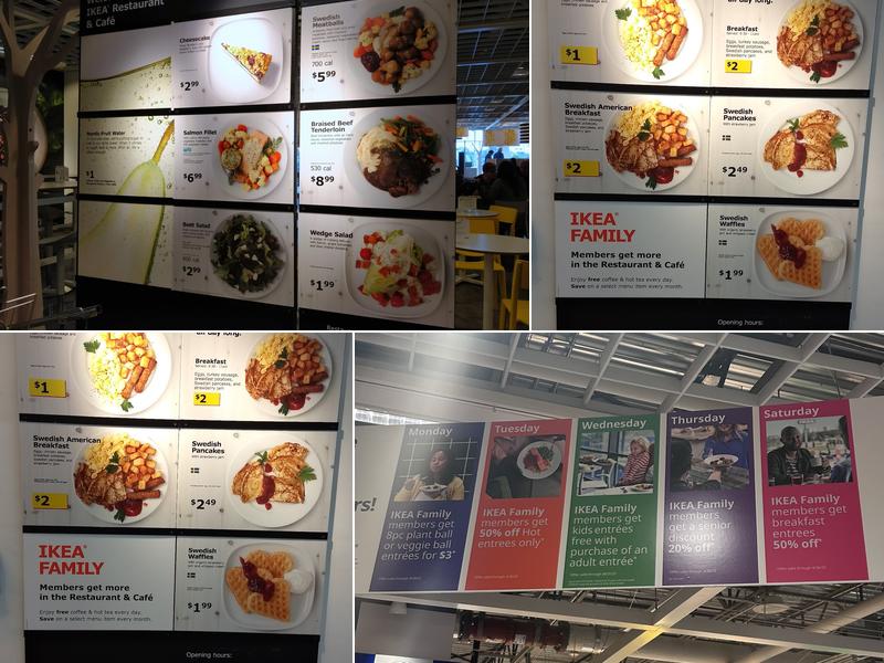IKEA Restaurant Menu