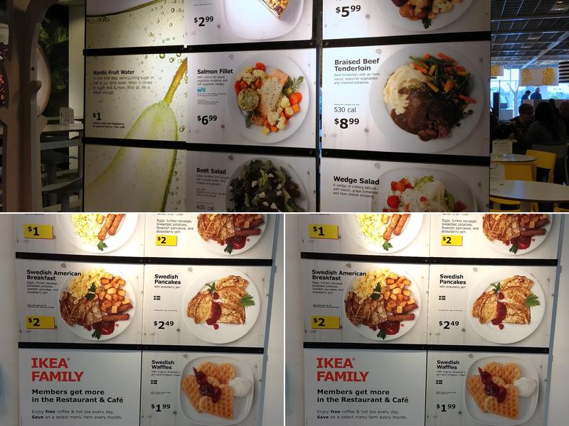 IKEA Restaurant Menu