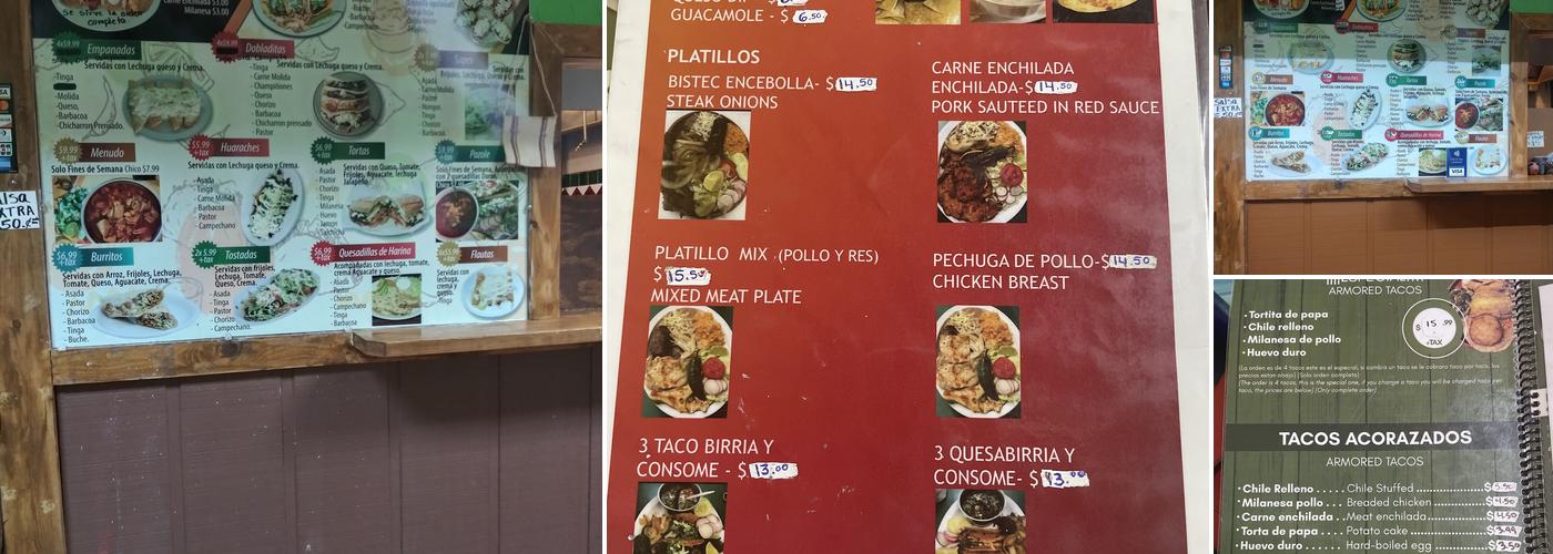 El Taco Acorazado Menu
