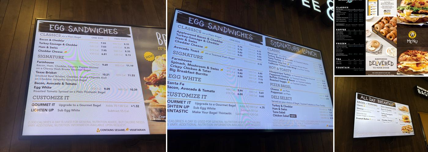 Einstein Bros. Bagels Menu