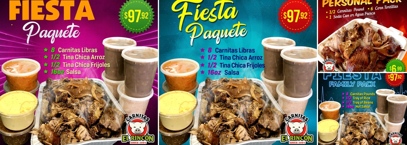 Carnitas El Rincon - King rd Menu