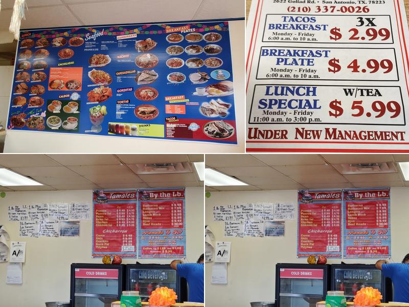 Jimenez Barbacoa Menu