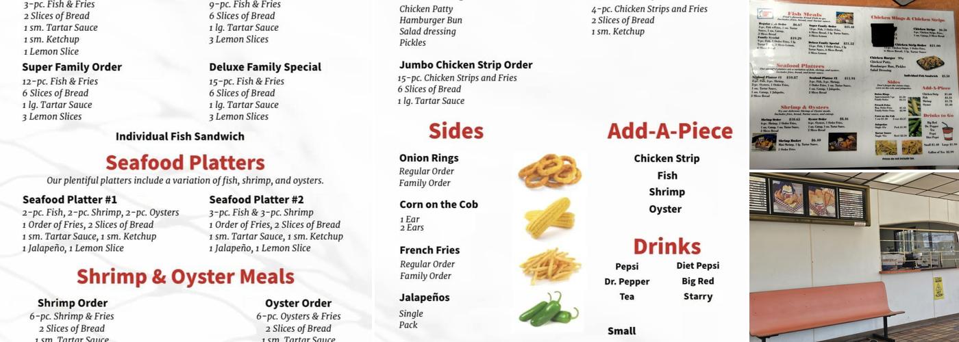 Fred's Fish Fry Menu