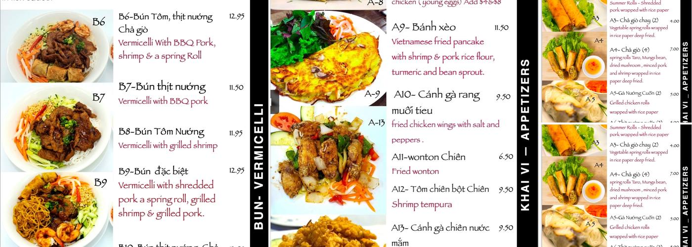 Pho Asia Menu