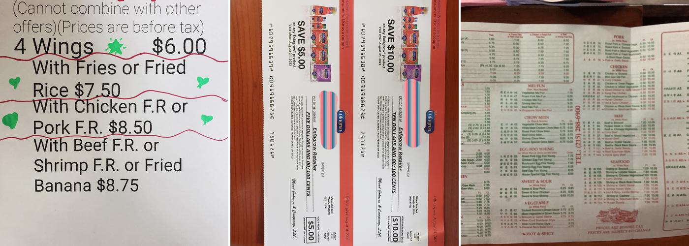 Spring Restaurant Chen Menu