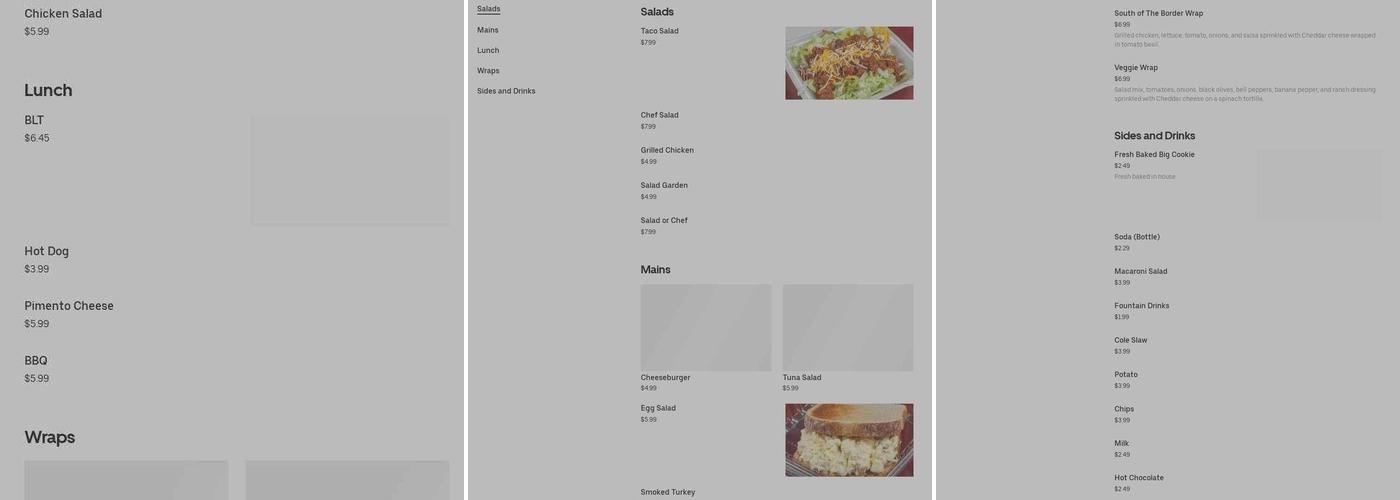 Midday At the Tower Menu