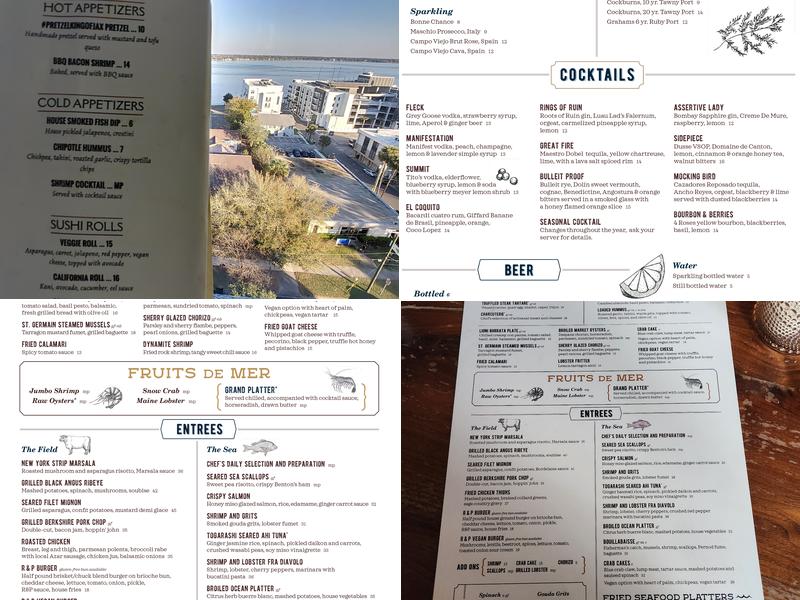 River & Post Menu