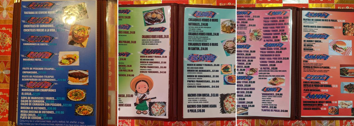 Mi canton Menu