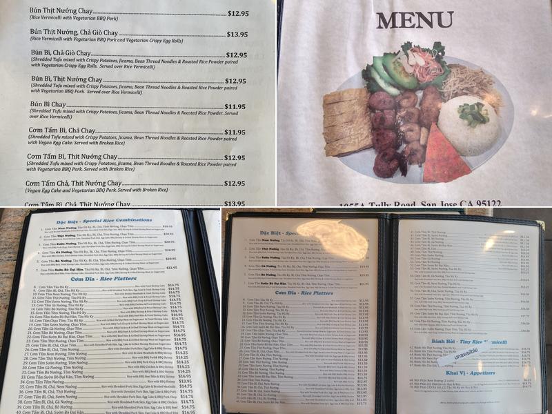 Com Tam Dat Thanh Menu