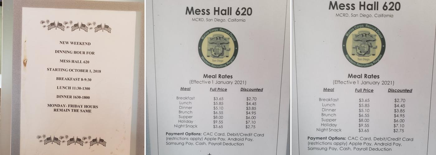 Duncan HALL Menu