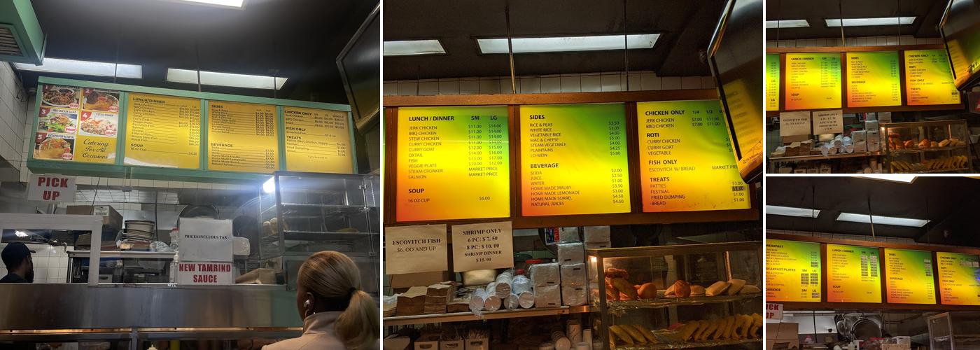 Exquisite Express Menu