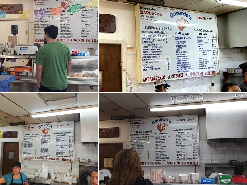Gerardo's Menu