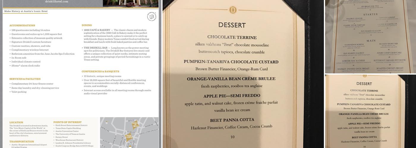 The Driskill Grill Menu