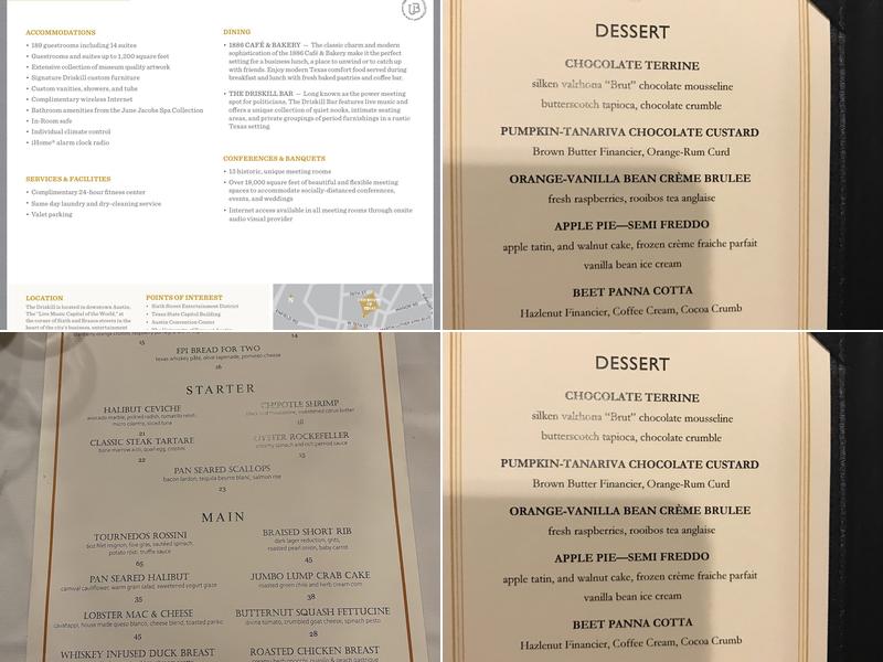 The Driskill Grill Menu