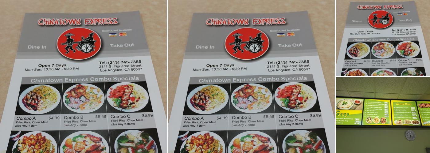 Chinatown Express Menu