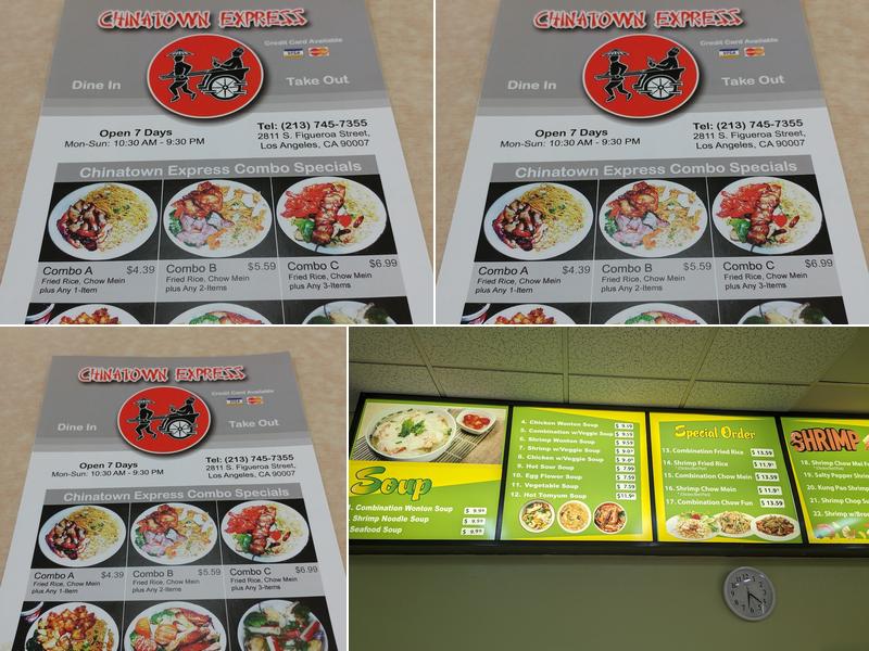 Chinatown Express Menu