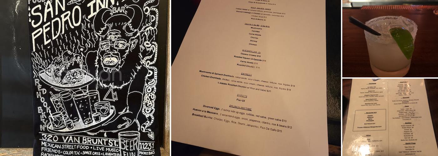 San Pedro Inn Menu