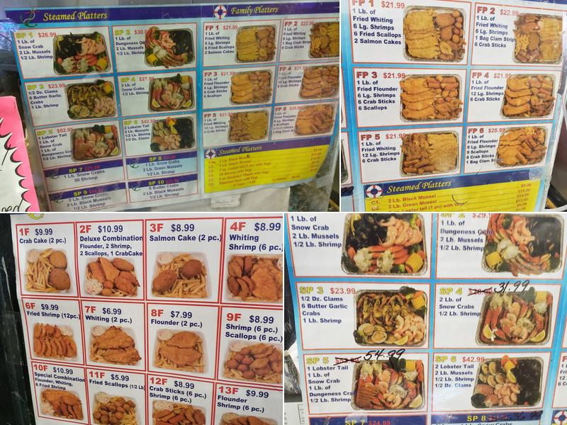 Choice Seafood Menu