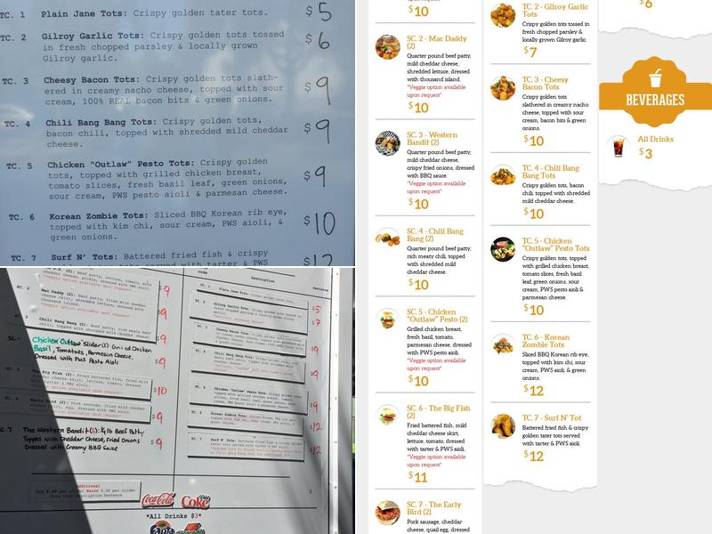 Paddy Wagon Sliders Menu