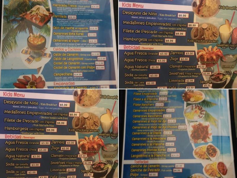 Checo's Restaurant Menu