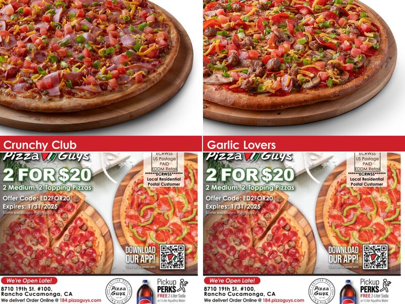 Pizza Guys Menu