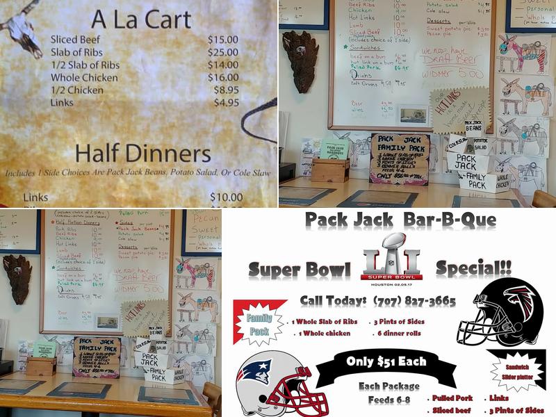Pack Jack Barbecue Menu